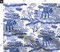 Pagoda Chinoiserie Blue Toile Chinese Botanical Garden Willow Cottagecore Grandmillennial Custom Printed Fabric by Spoonflower Various Fabrics by the Yard or Fat Quarter